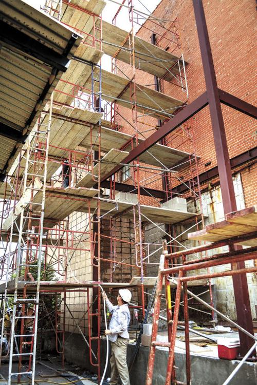 Working on a new elevator