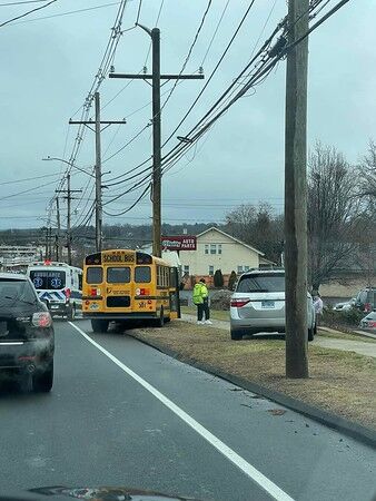 Minor injuries to driver after school bus with no children on board ...