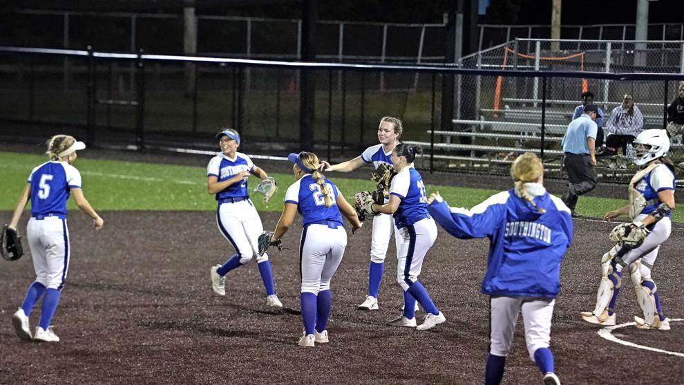 Southington softball reaches first state title game since 2023 with 7-3 win over New Canaan
