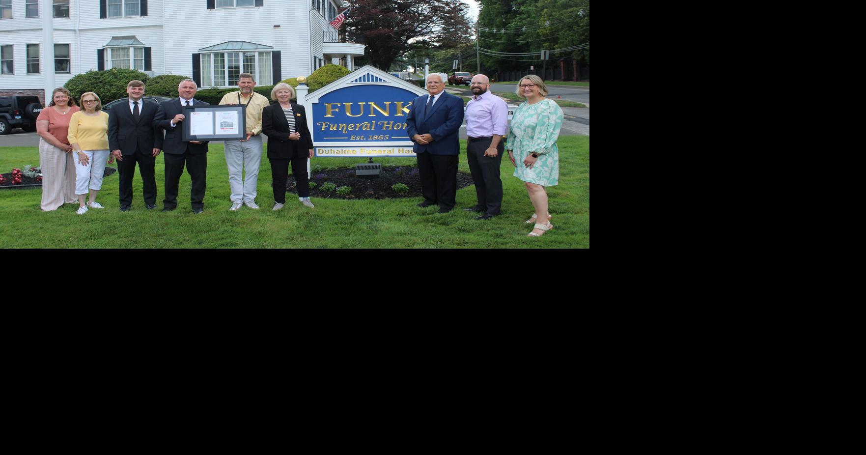 'Carry on the legacy': Funk Funeral Home recognized for 160 years in