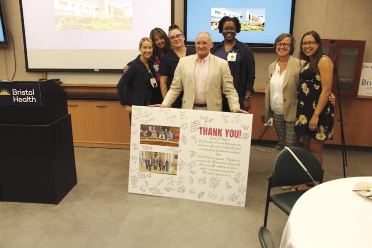 Protecting Workers Bristol Health gives thanks to Martin for bill