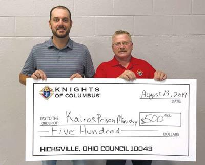 Hicksville K of C donation