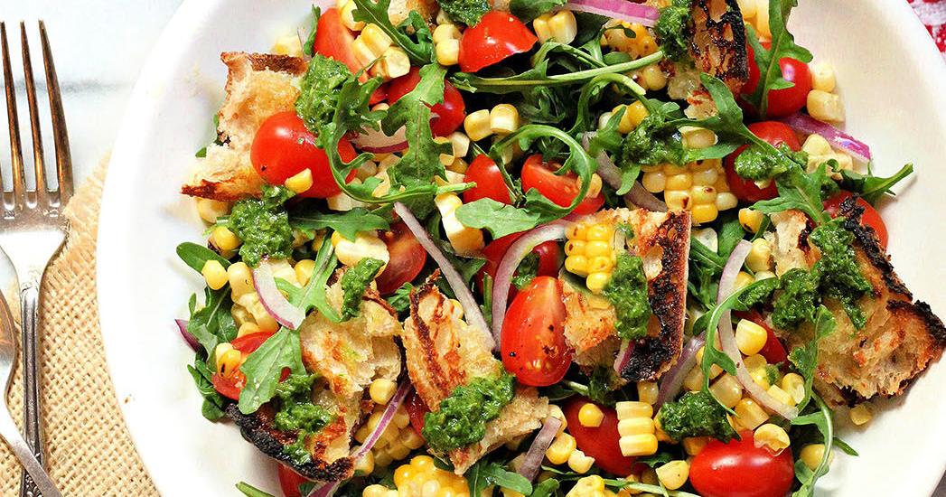 A summery panzanella