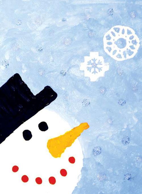 Snowman Painting Class For Kids And Teens At Pioneer Branch