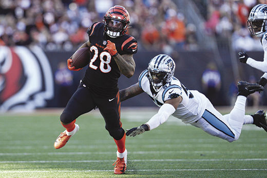 Bengals bludgeon Panthers, 42-21, behind Joe Mixon's 5 touchdowns