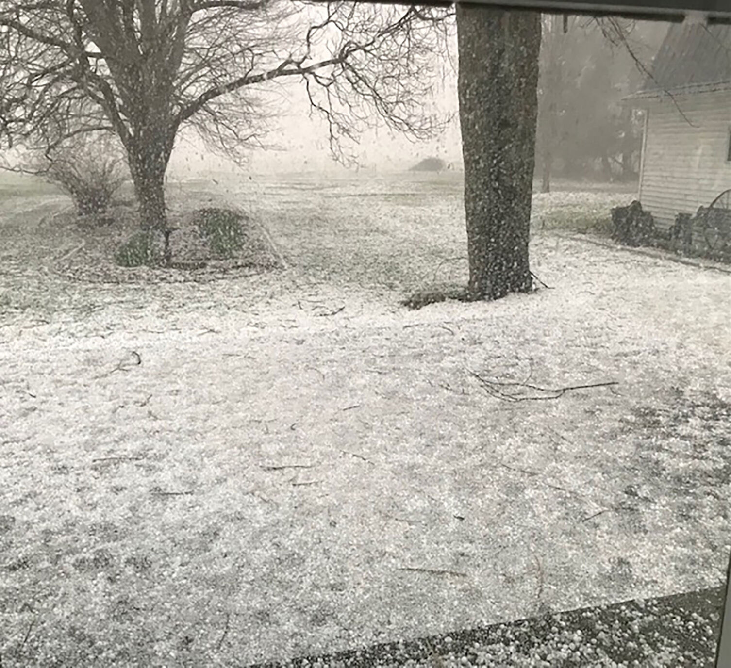 Storm drops hail, knocks over power lines | | bryantimes.com