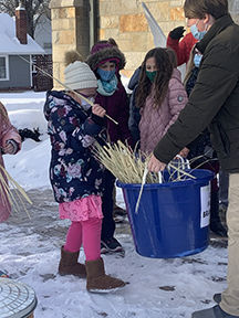St. Mary School hosts palm burning prayer service