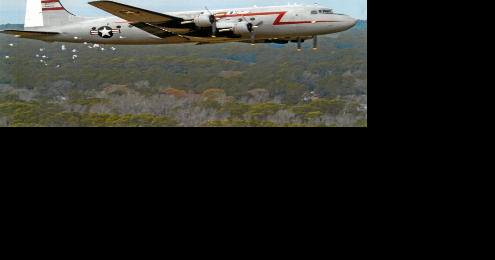 Local machine worked in restoring a historic “Candy Bomber” airplane