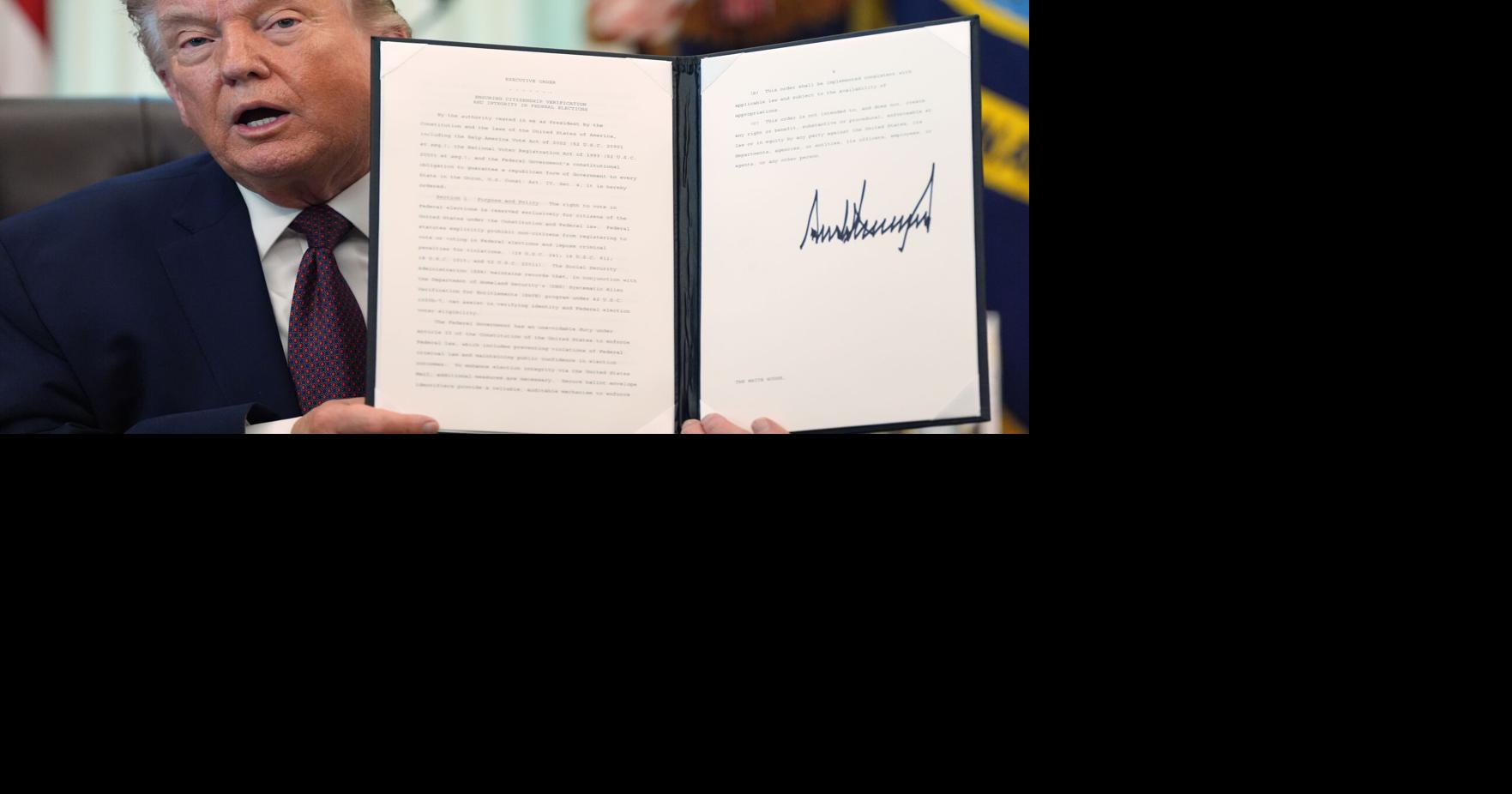 No guidance from state on Trump executive order on voting