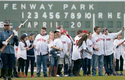 Red Sox remember bombing victims in emotional ceremony