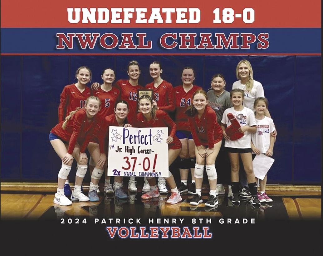 PH Sweeps NWOAL Middle School Volleyball Titles Sports