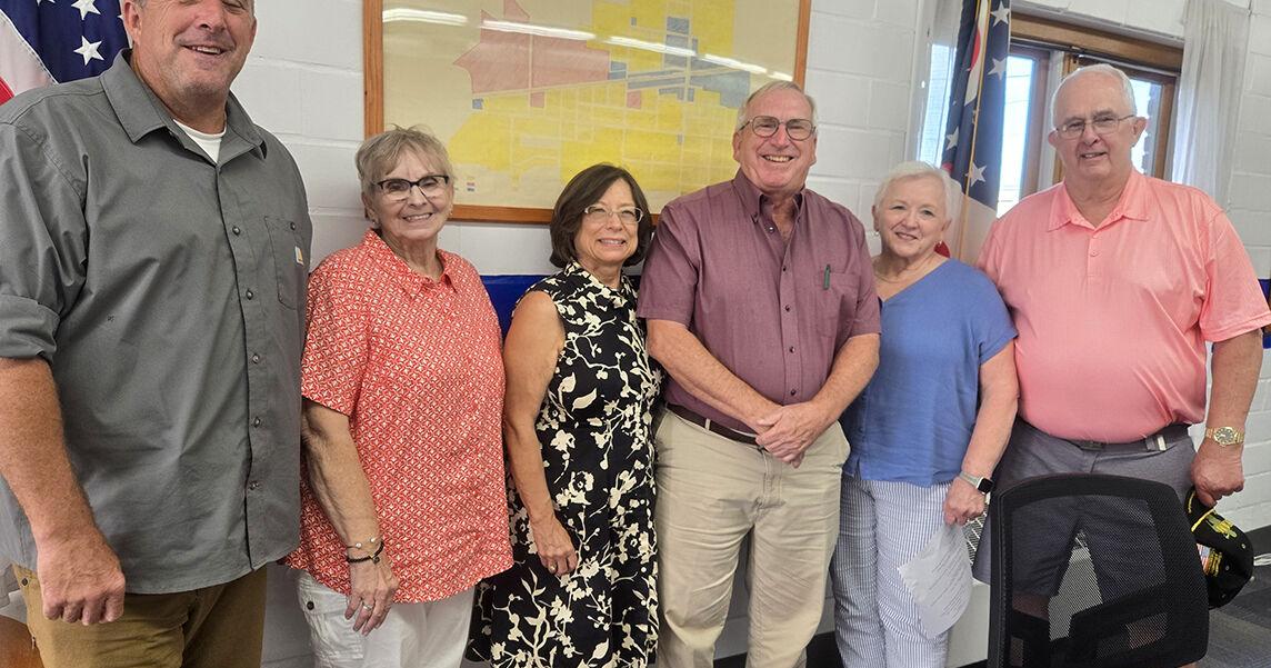 Former Stryker mayor reminisces during visit to council meeting