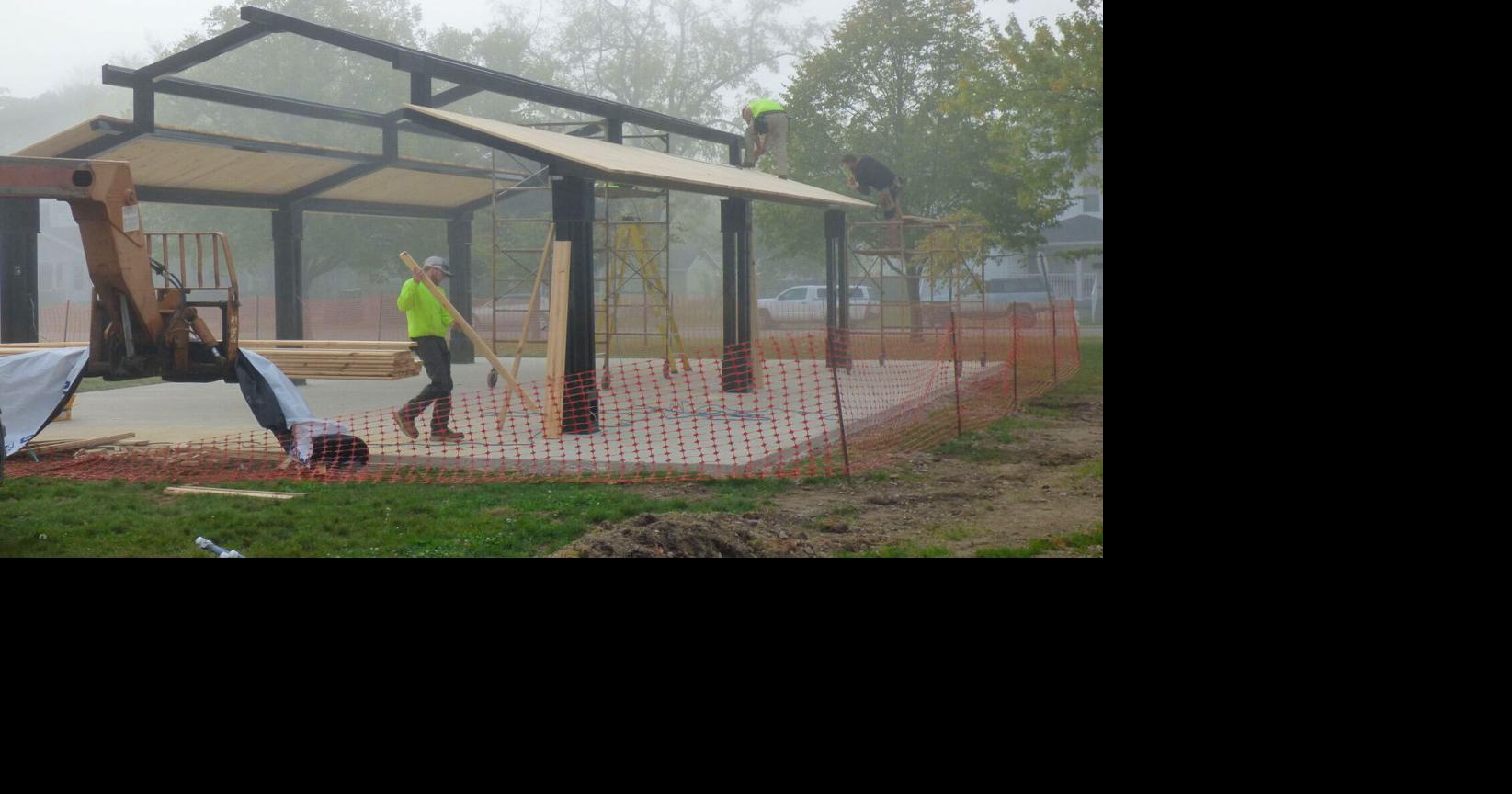 Shelter house going up