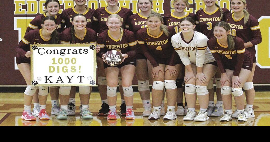 Timbrook records 1,000th career dig, Edgerton volleyball sweeps Edon in