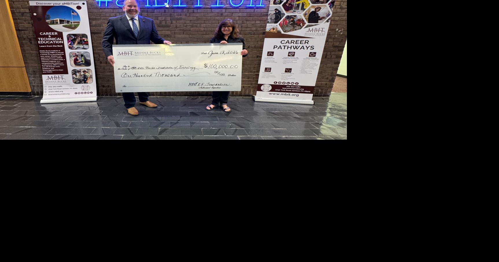 Middle Bucks Institute of Technology receives $100,000 in funding