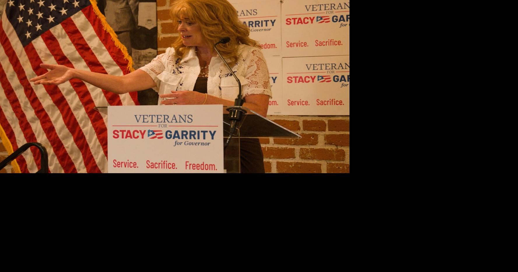 At Warrington rally, Stacy Garrity outlines how she'd support veterans as governor