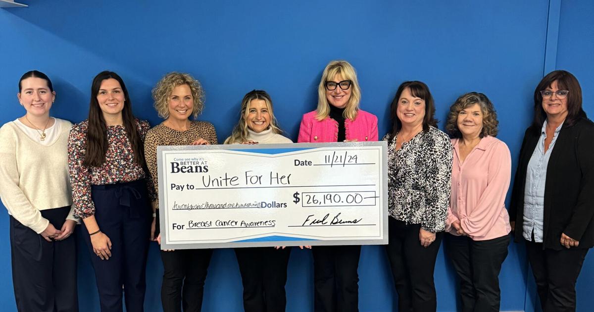 Fred Beans presents Unite for HER with $26K donation | Business ...