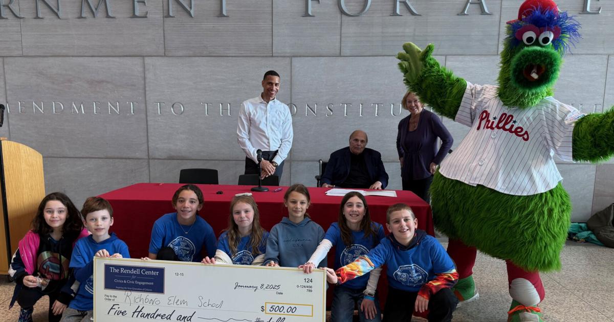 Richboro Elementary School awarded 500 from Rendell Citizenship