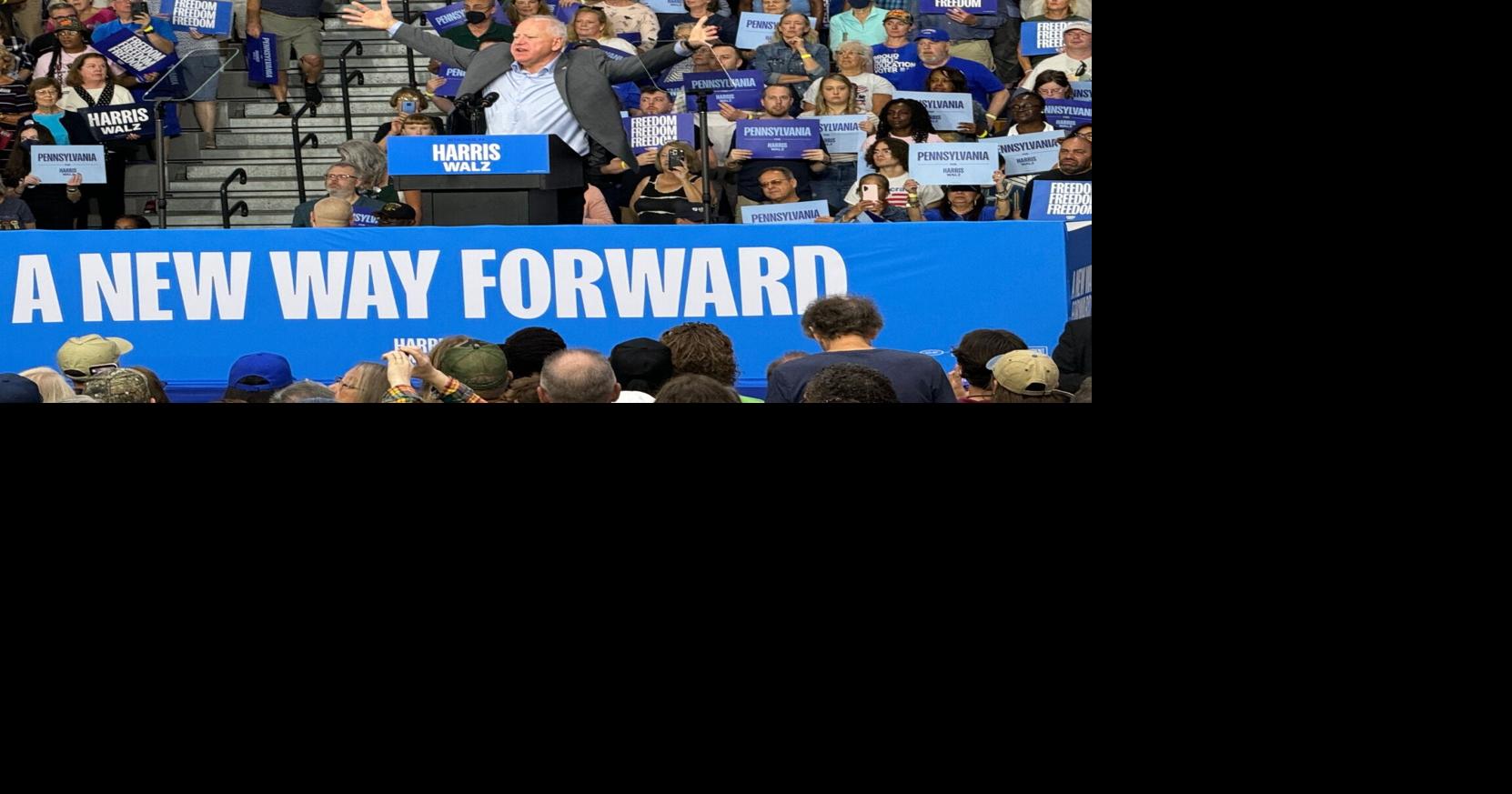 At Bethlehem rally, Walz tries to reach Latino voters | Election ...