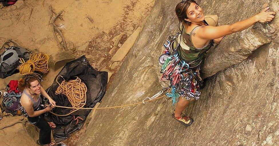 Climbing the High Rocks in Tinicum Township