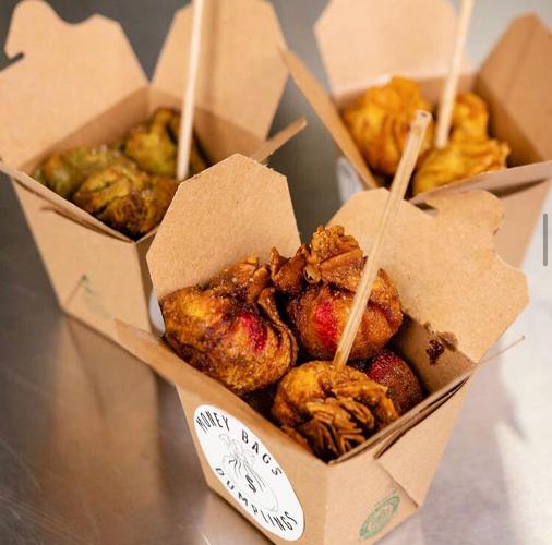 The farmers market queen Moneybags Dumplings