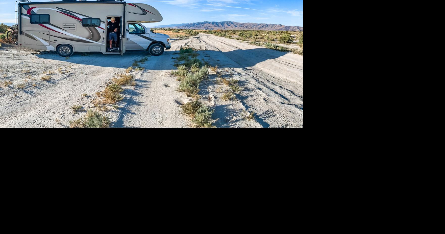 A couple embraces the freedom of life on the road in their RV