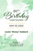 Birthday Card Shower