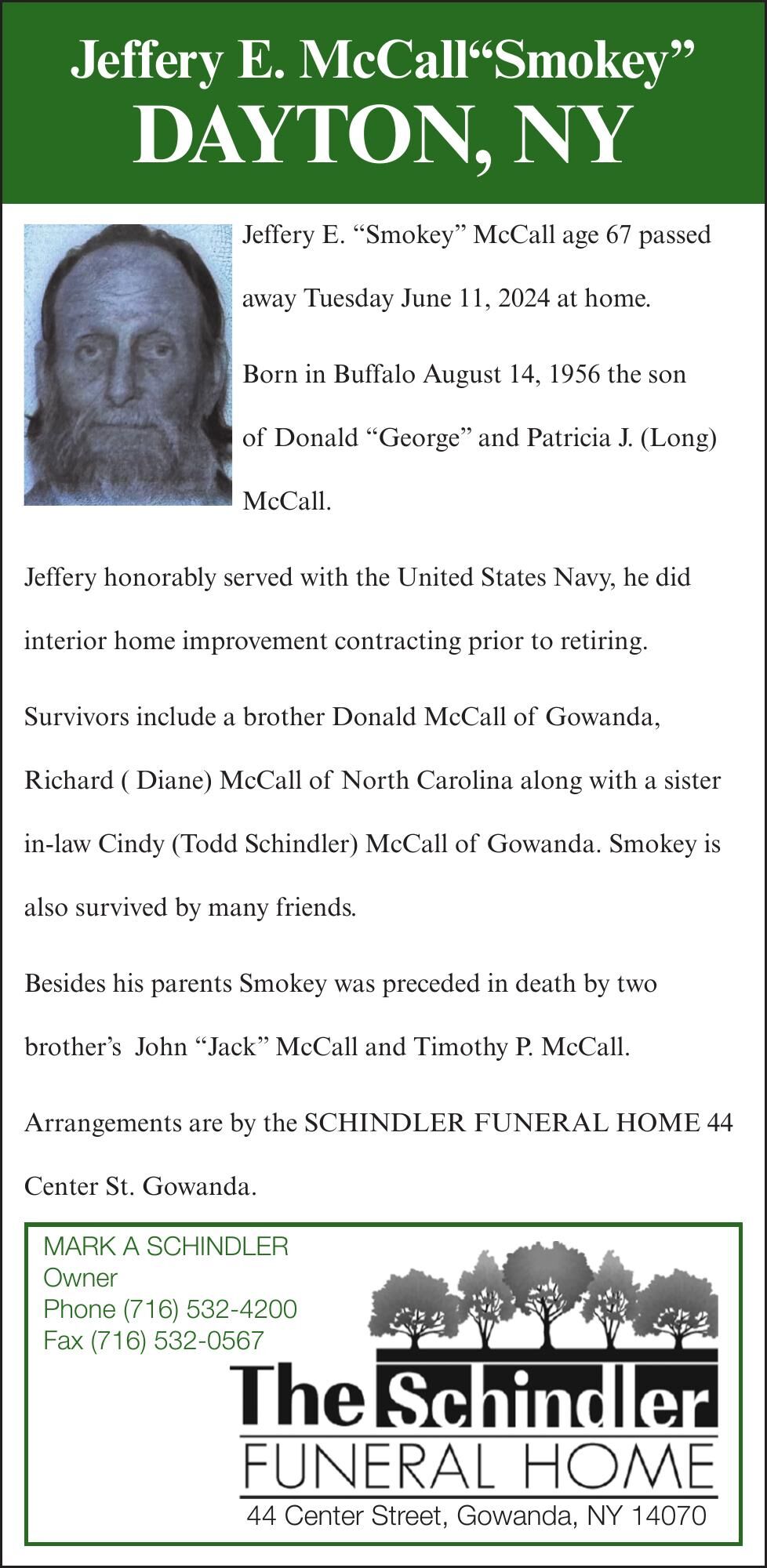 McCall Obit