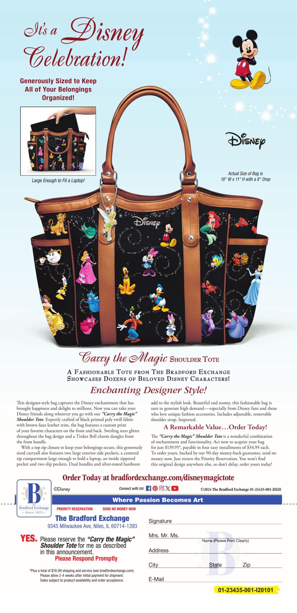 Disney carry the hot sale magic tote bag