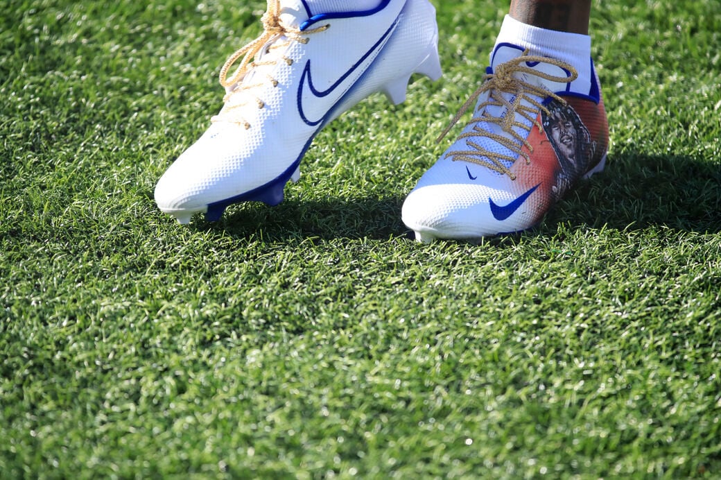 Buffalo Bills Receiver Stefon Diggs Wearing Friday-Inspired Cleats