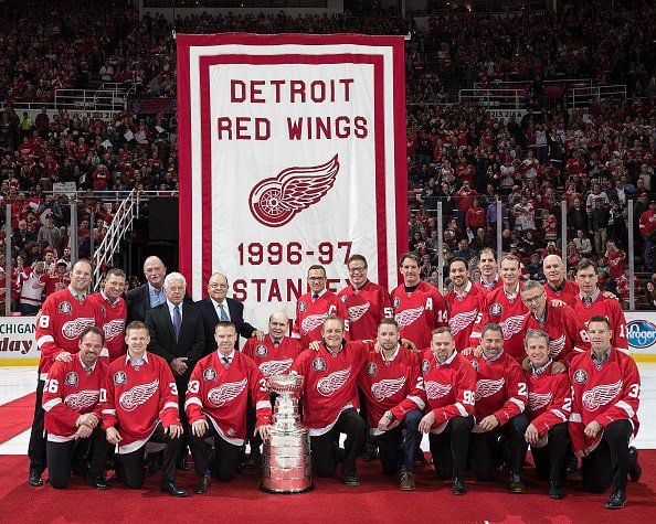 Photo gallery: Detroit Red Wings celebrate final game at Joe Louis