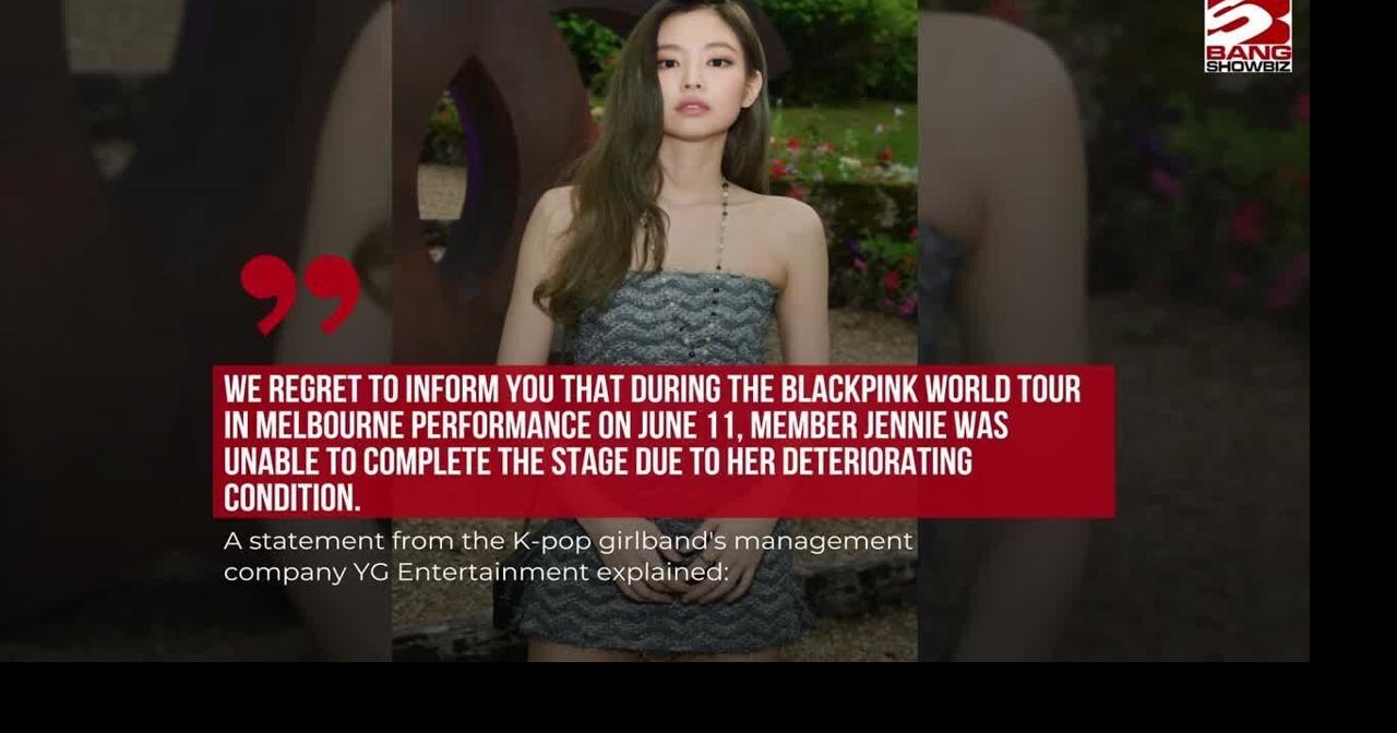 Blackpink star Jennie Kim is recovering after being struck down with a mystery illness