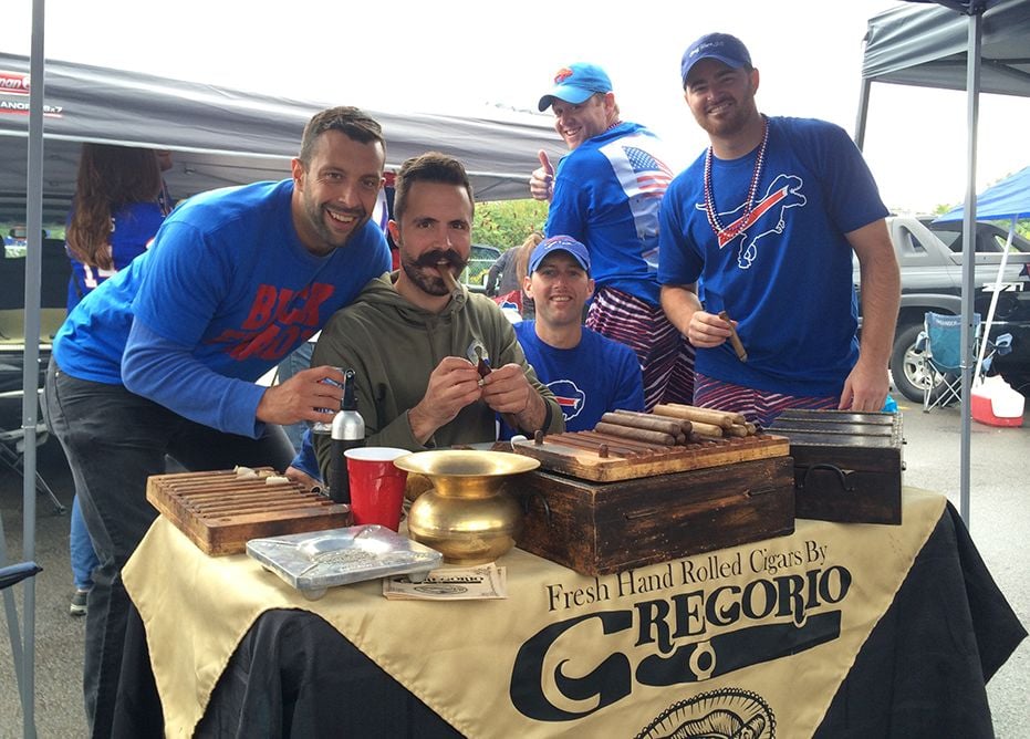 Ryan Fitzpatrick Tailgates With Bills Fans in Orchard Park