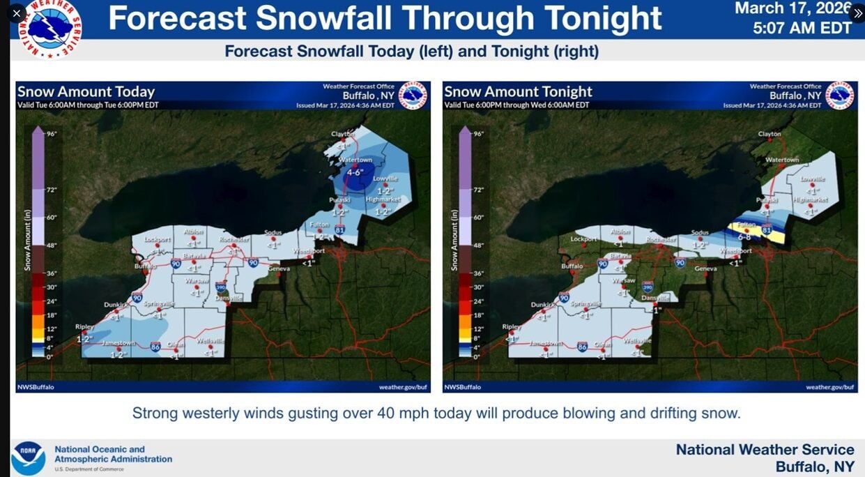 Cold temps, small amounts of lake-effect snow on tap for WNY