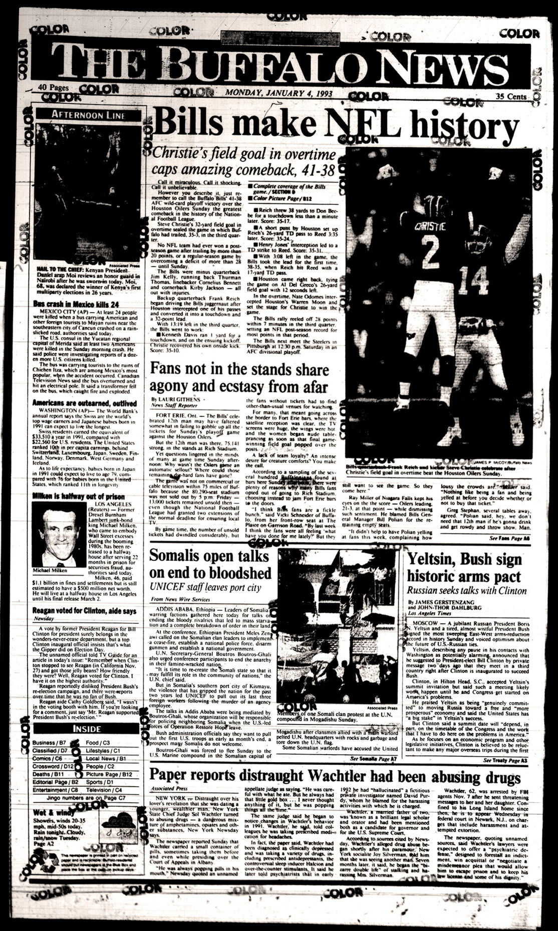 Bills vs. Oilers, 1993: The greatest 'Comeback' in NFL history | Buffalo Bills News | NFL
