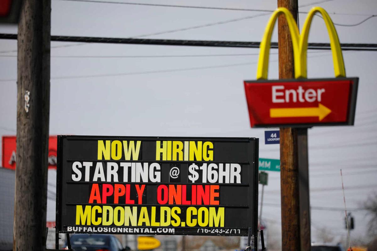 now hiring sign