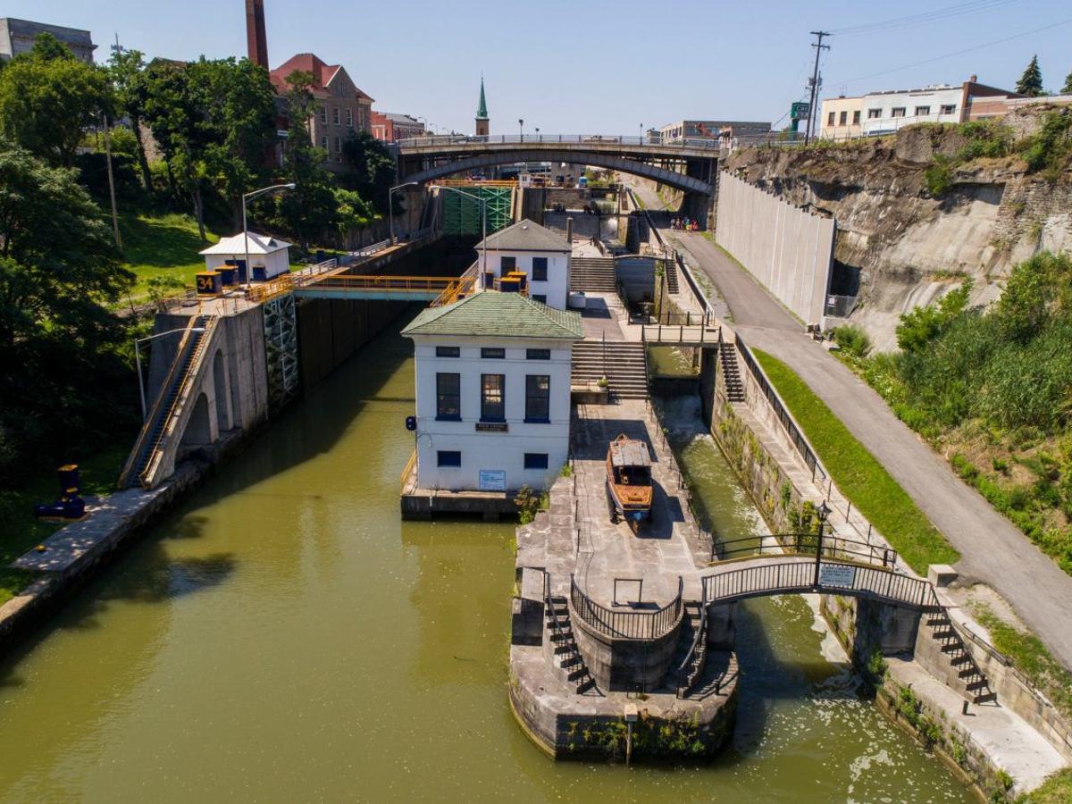 What was one result of the construction of the Erie Canal?