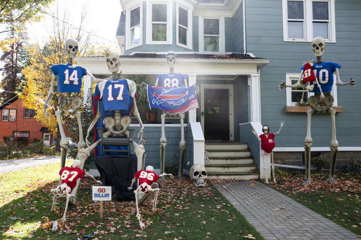 For Bills fans, football-themed Halloween decorations are the way to go
