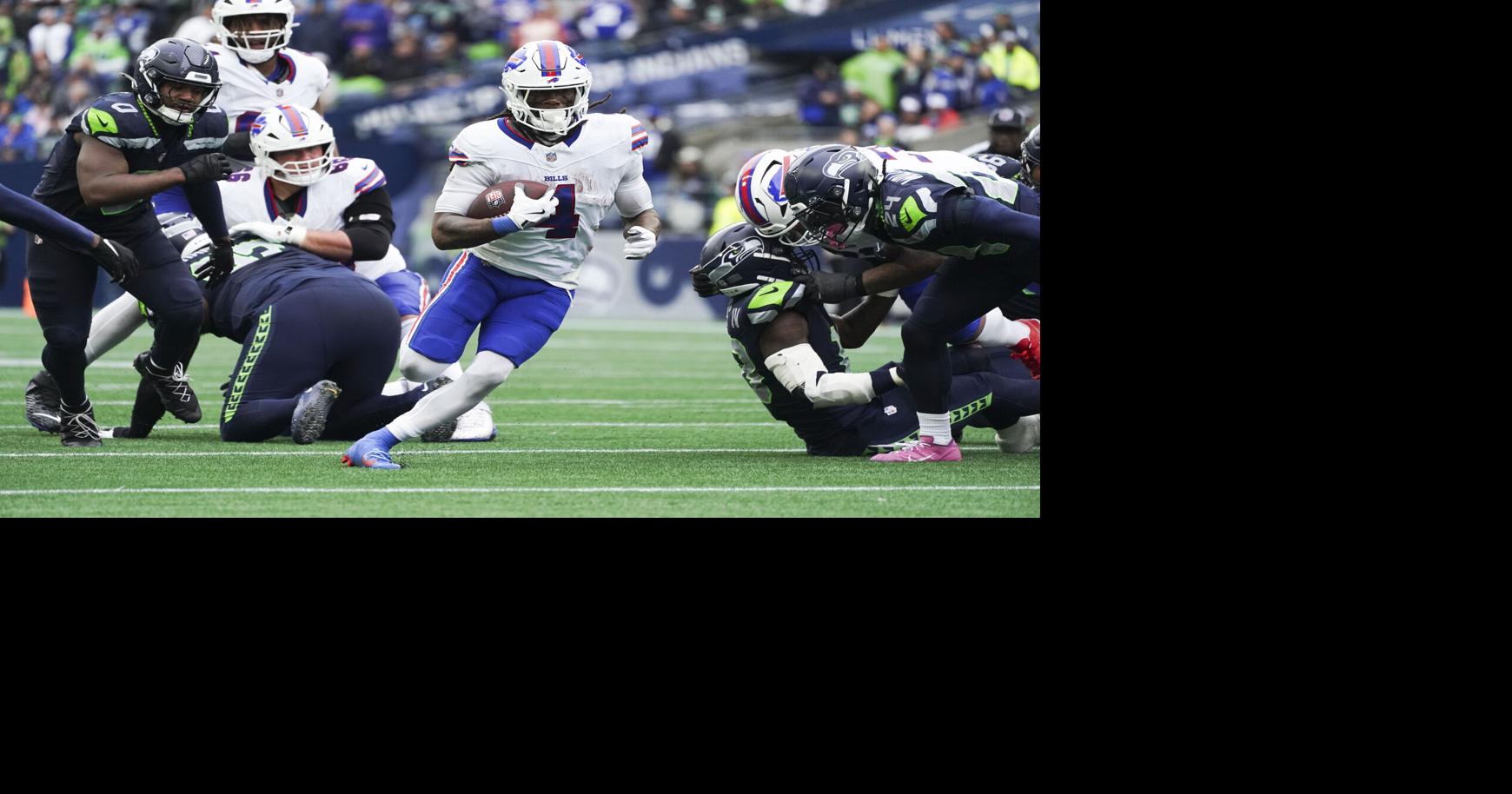 Buffalo Bills' James Cook runs all over Seattle Seahawks