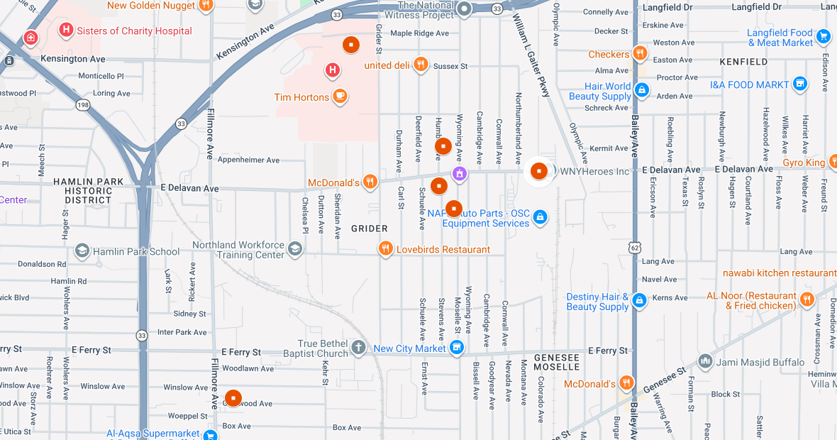 Map: See where the shootings happened during Buffalo street takeover