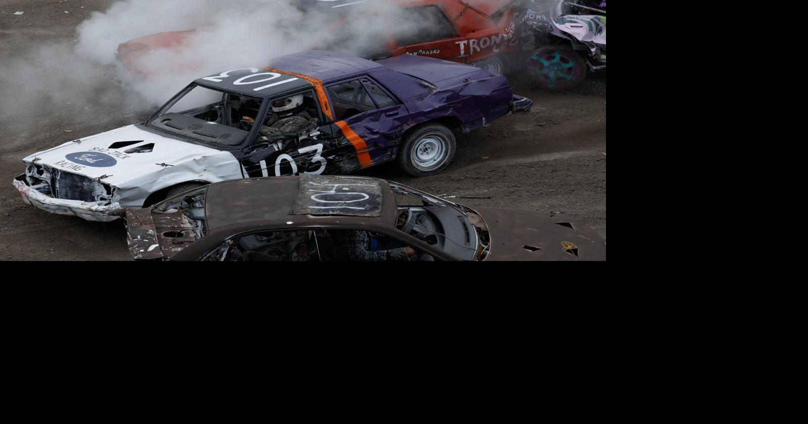Demolition Derby at the Erie County Fair