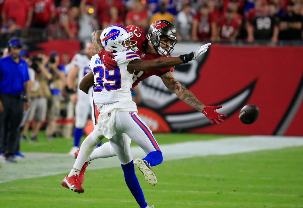 The Latest: Allen-led comeback sends Bills to OT with Bucs