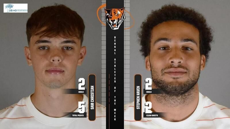 Sam Christian and Stephen Haven Named Bengal Athletes of the Week