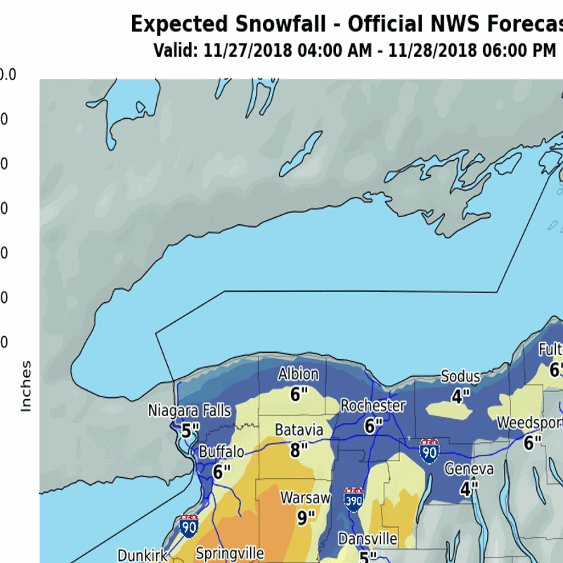 Heavy Wet Snow Forecast For Wny Winter Weather Advisory Posted For Metro Buffalo Local News Buffalonews Com