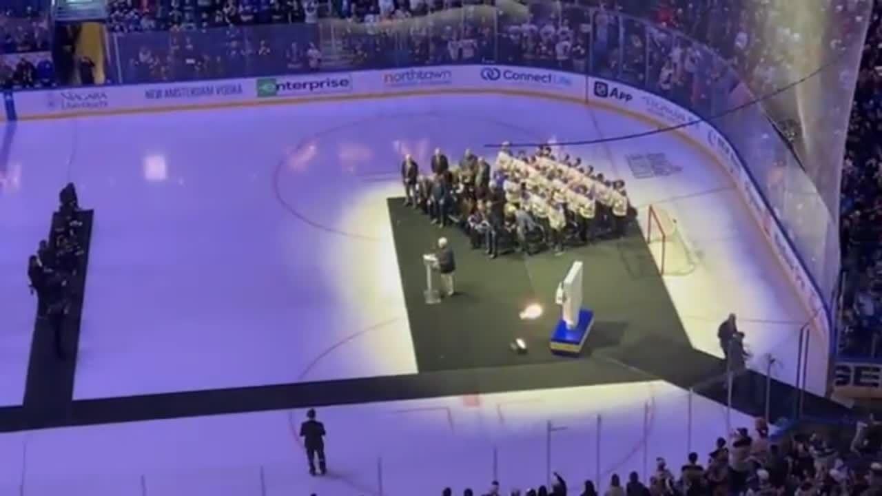 Sabres honor late broadcaster Rick Jeanneret with street renaming