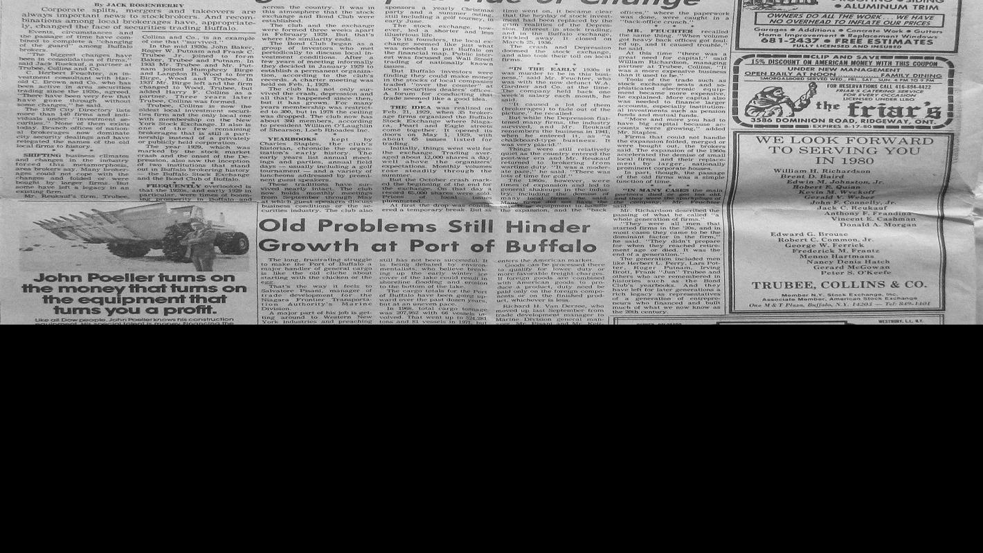 July 1980: The Buffalo Stock Exchange opened only months ...