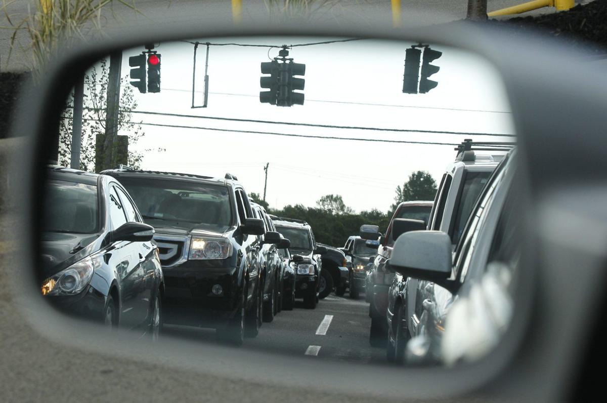 Darien Lake traffic cars