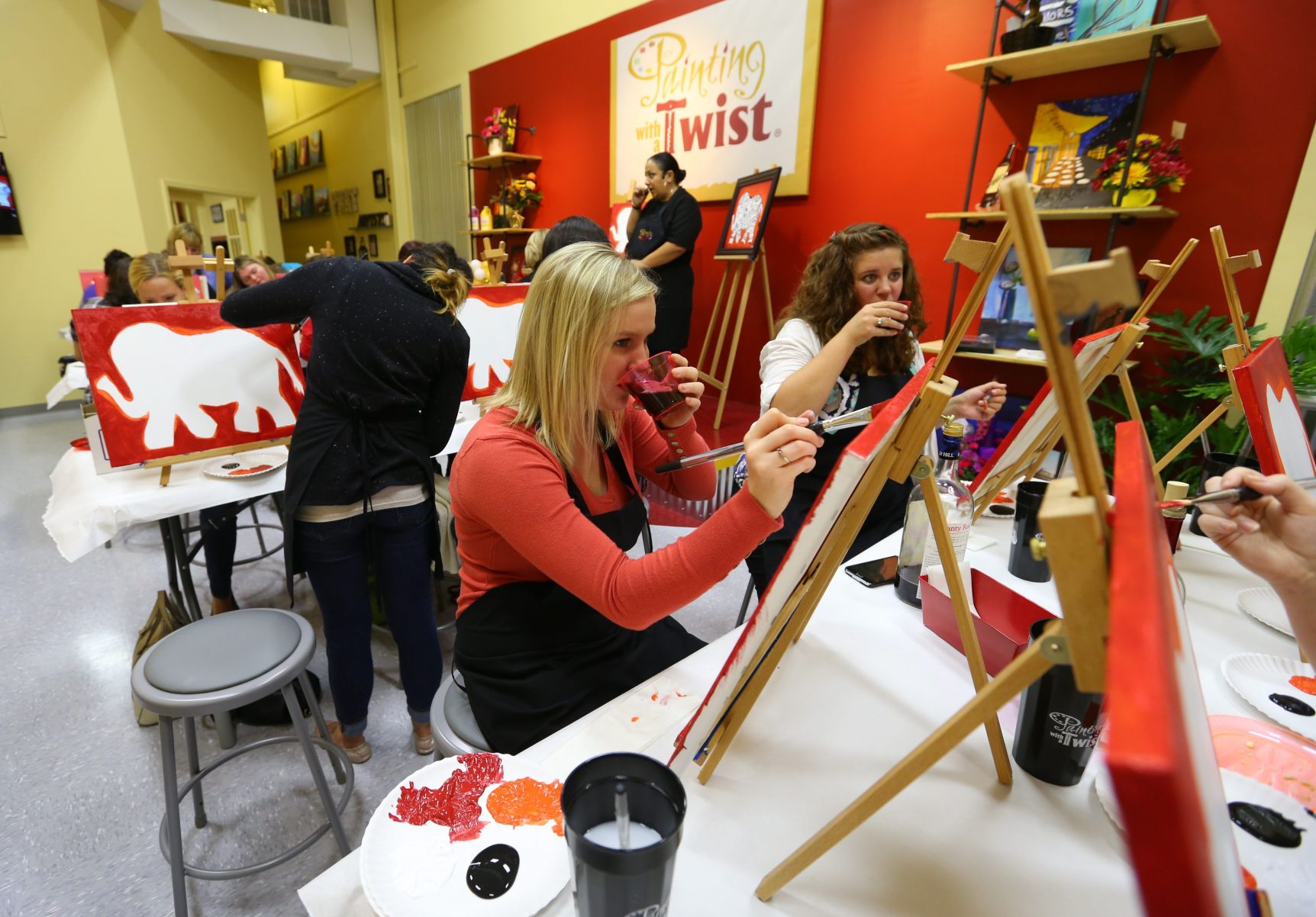 Find your inner Monet at paint and sip class