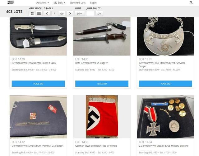 Nazi memorabilia auction draws anger