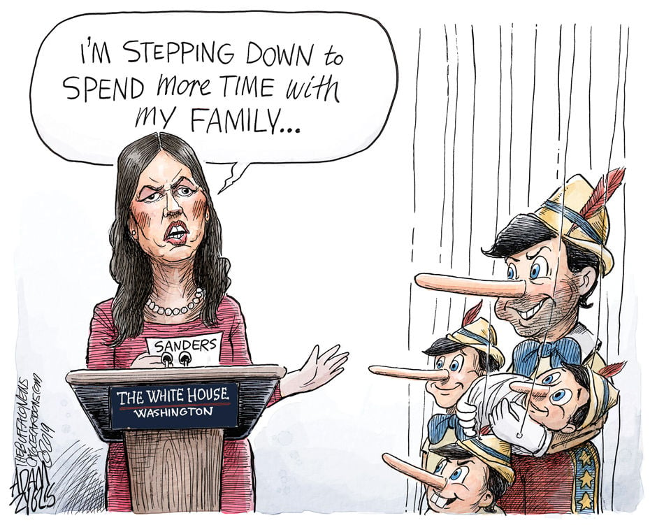 Adam Zyglis Sarah Huckabee Sanders